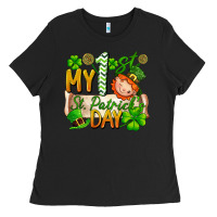 Black my 1'st st patrick's day Ladies Tee - FaDigitalArtStudio
