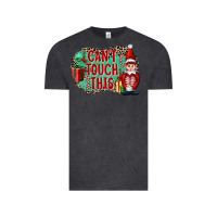 Vintage Black Christmas Can't Touch This Elf Vintage Tee - FaDigitalArtStudio