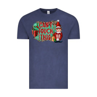 Vintage Denim Christmas Can't Touch This Elf Vintage Tee - FaDigitalArtStudio