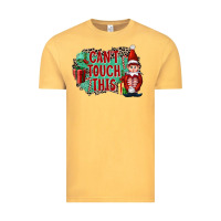 Vintage Mustard Christmas Can't Touch This Elf Vintage Tee - FaDigitalArtStudio
