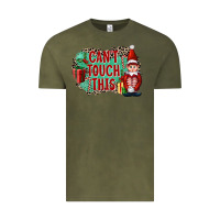 Vintage Olive Christmas Can't Touch This Elf Vintage Tee - FaDigitalArtStudio