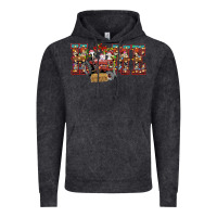 Vintage Black home Christmas farm animals Vintage Hoodie - CowhideDigitalArt
