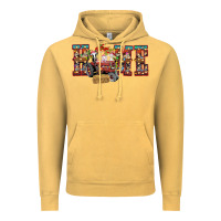 Vintage Mustard home Christmas farm animals Vintage Hoodie - CowhideDigitalArt