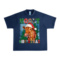 Navy mooey christmas heifer Urban Heavy Tee - FaDigitalArtStudio