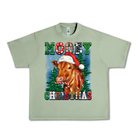 Oil Green mooey christmas heifer Urban Heavy Tee - FaDigitalArtStudio