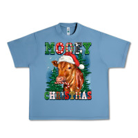 Pebble Blue mooey christmas heifer Urban Heavy Tee - FaDigitalArtStudio
