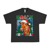 Pigment Black mooey christmas heifer Urban Heavy Tee - FaDigitalArtStudio