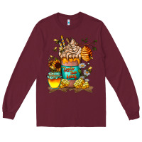 Burgundy Than Honey Long Sleeve Tee - CowhideDigitalArt