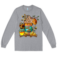 Heather Grey Than Honey Long Sleeve Tee - CowhideDigitalArt