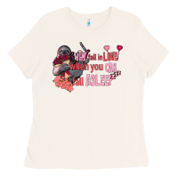 Bone sloth why fall in love when you can fall asleep Ladies Tee - FaDigitalArtStudio