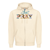 Sandshell Just Pray Zipper Hoodie - JahusDesignShop