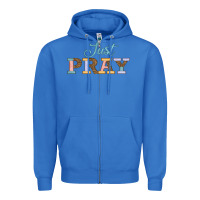 True Royal Just Pray Zipper Hoodie - JahusDesignShop