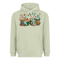 Matcha indian headdress coffee cups Heavyweight Hoodie - Jasminsmagicworld
