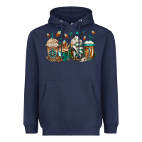 Navy indian headdress coffee cups Heavyweight Hoodie - Jasminsmagicworld