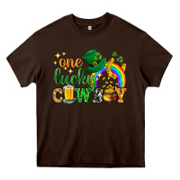 One Lucky Cowboy St. Patricks Day Heavy Core Tee | Teevron