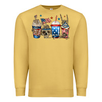 Antique Gold 4th of july skeleton coffee cups Premium Sweatshirt - Jasminsmagicworld