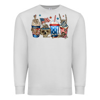 Dove Grey 4th of july skeleton coffee cups Premium Sweatshirt - Jasminsmagicworld