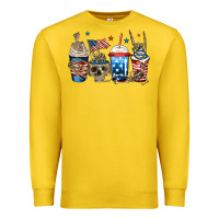 Lemon 4th of july skeleton coffee cups Premium Sweatshirt - Jasminsmagicworld
