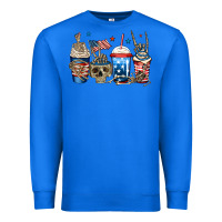 True Royal 4th of july skeleton coffee cups Premium Sweatshirt - Jasminsmagicworld