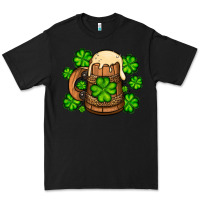 Black St. Patrick's Beer and shamrock Premium Tee - OliviaCreatesArt