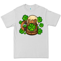Dove Grey St. Patrick's Beer and shamrock Premium Tee - OliviaCreatesArt