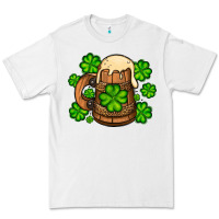 White St. Patrick's Beer and shamrock Premium Tee - OliviaCreatesArt
