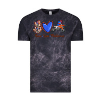 Cloud Black Peace Love Motocross Vintage Tee - RanaPortraitStore