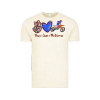 Vintage Arctic Peace Love Motocross Vintage Tee - RanaPortraitStore