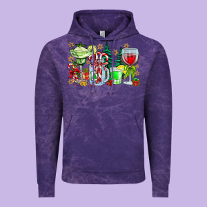 Christmas Tequila Vintage Hoodie Designed By Cowhidedigitalart