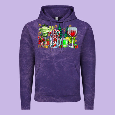 Christmas Tequila Vintage Hoodie Designed By Cowhidedigitalart