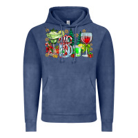 Vintage Denim Christmas tequila Vintage Hoodie - CowhideDigitalArt