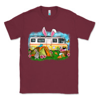 Burgundy Easter Day camper Classic Tee - OliviaCreatesArt