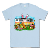 Dusty Blue Easter Day camper Classic Tee - OliviaCreatesArt