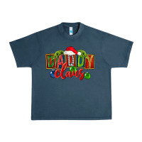 Midnight Navy Christmas daddy Claus Urban Heavy Tee - FaDigitalArtStudio