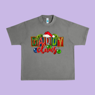 Christmas Daddy Claus Urban Heavy Tee Designed By Fadigitalartstudio