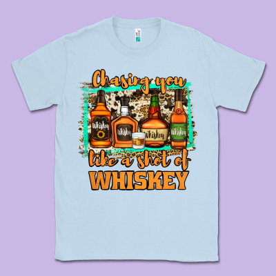 Chasing You Like A Shot Of Whiskey Classic Tee Designed By Jasminsmagicworld