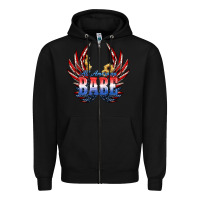 Black All America Babe Zipper Hoodie - JahusDesignShop