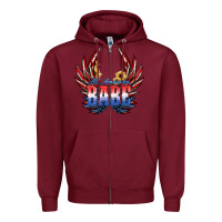 Burgundy All America Babe Zipper Hoodie - JahusDesignShop