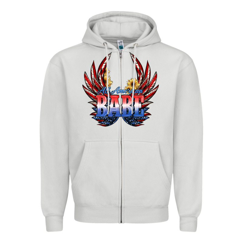 All America Babe Zipper Hoodie by JahusDesignShop | Teevron