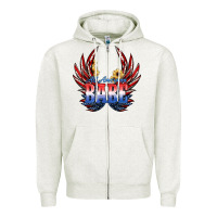 Oatmeal Heather All America Babe Zipper Hoodie - JahusDesignShop