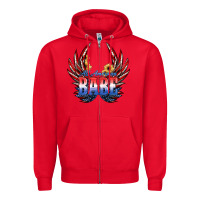 Red All America Babe Zipper Hoodie - JahusDesignShop