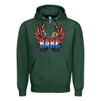Sports Green All America Babe Zipper Hoodie - JahusDesignShop