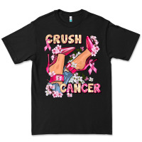 Black Crush Breast Cancer Premium Tee - FaDigitalArtStudio