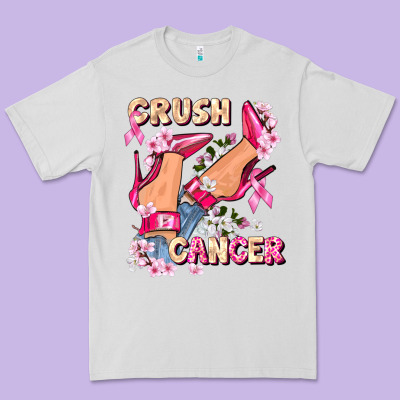 Crush Breast Cancer Premium Tee Designed By Fadigitalartstudio