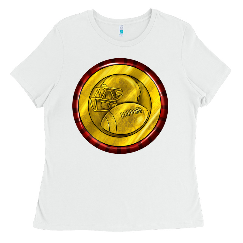 American Football Round Earrings Ladies Tee by BundleAndBundleShop | Teevron