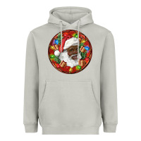 Moon Dust Black Santa Christmas Heavyweight Hoodie - RanaPortraitStore
