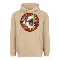 Mushroom Black Santa Christmas Heavyweight Hoodie - RanaPortraitStore