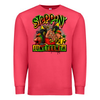 Cardinal Steppin' into Juneteenth black girl sneakers Premium Sweatshirt - RanaPortraitStore