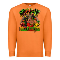 Carrot Steppin' into Juneteenth black girl sneakers Premium Sweatshirt - RanaPortraitStore