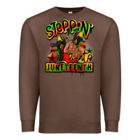 Chestnut Steppin' into Juneteenth black girl sneakers Premium Sweatshirt - RanaPortraitStore